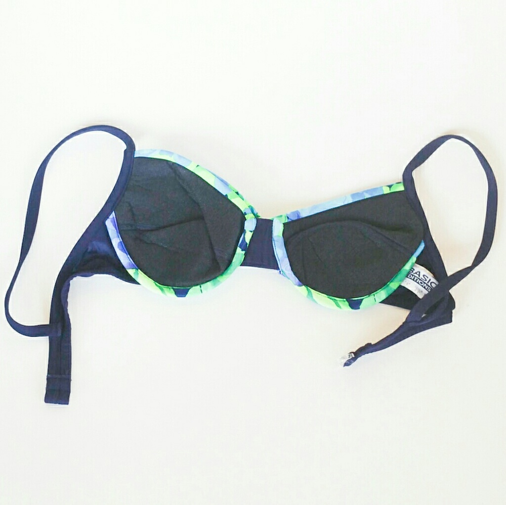 Basic Editions Underwire Swim Top Size 9/10 - Picture 2 of 4